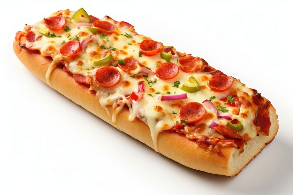 French bread pizza food condiment freshness. AI generated Image by rawpixel.