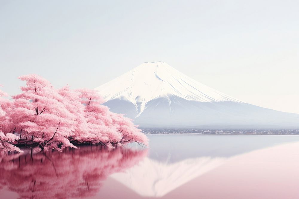 Fuji landscape outdoors nature. AI generated Image by rawpixel.
