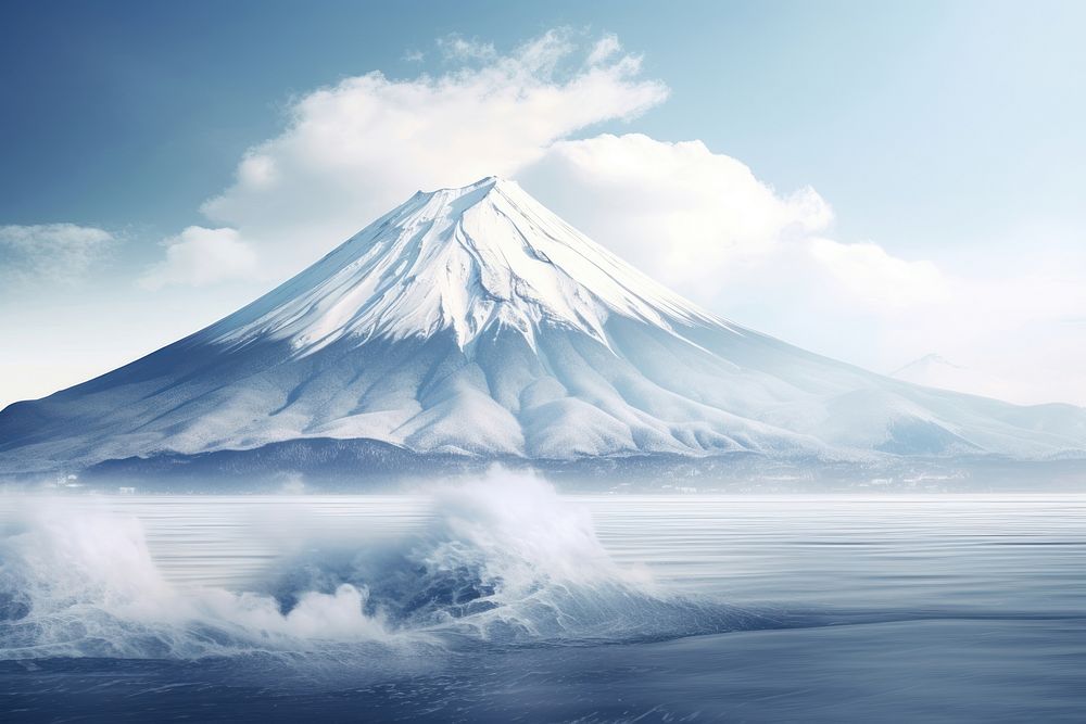 Fuji mountain outdoors nature. AI generated Image by rawpixel.