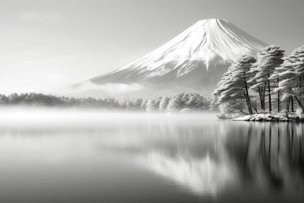 Fuji landscape mountain outdoors. 