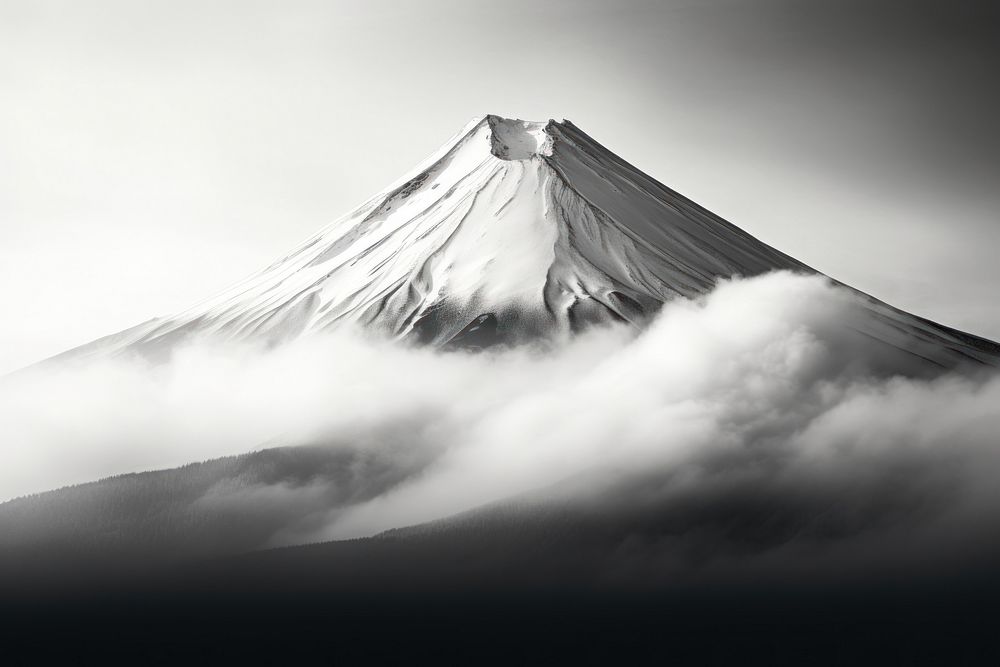 Fuji mountain outdoors volcano. AI generated Image by rawpixel.
