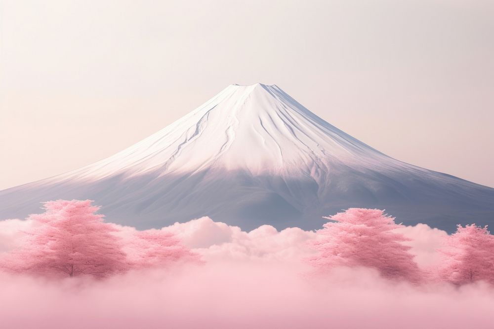 Fuji mountain outdoors volcano. AI generated Image by rawpixel.