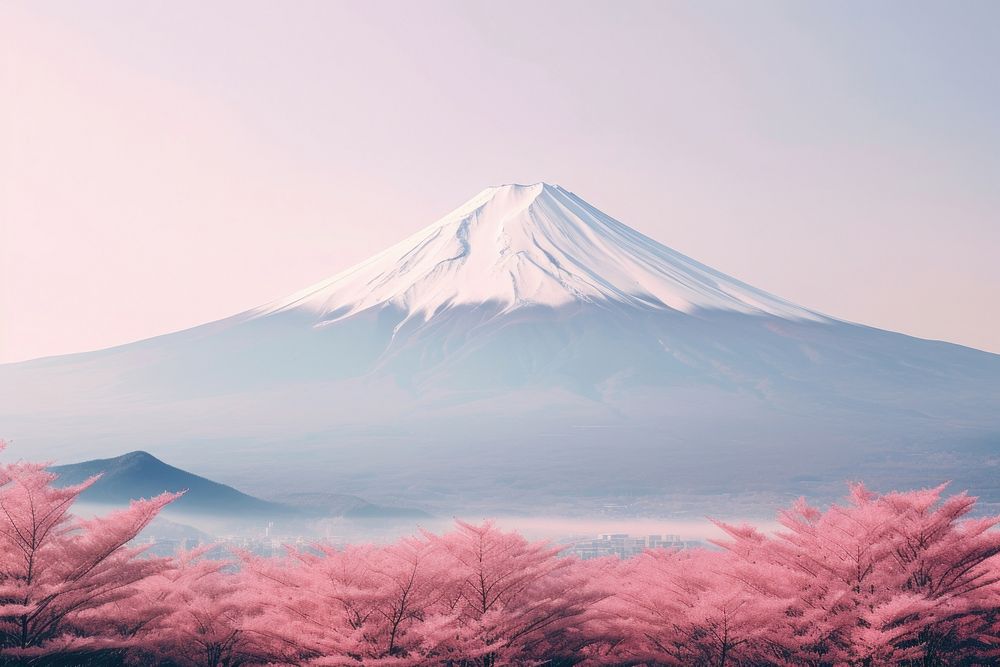 Fuji landscape mountain outdoors. AI generated Image by rawpixel.