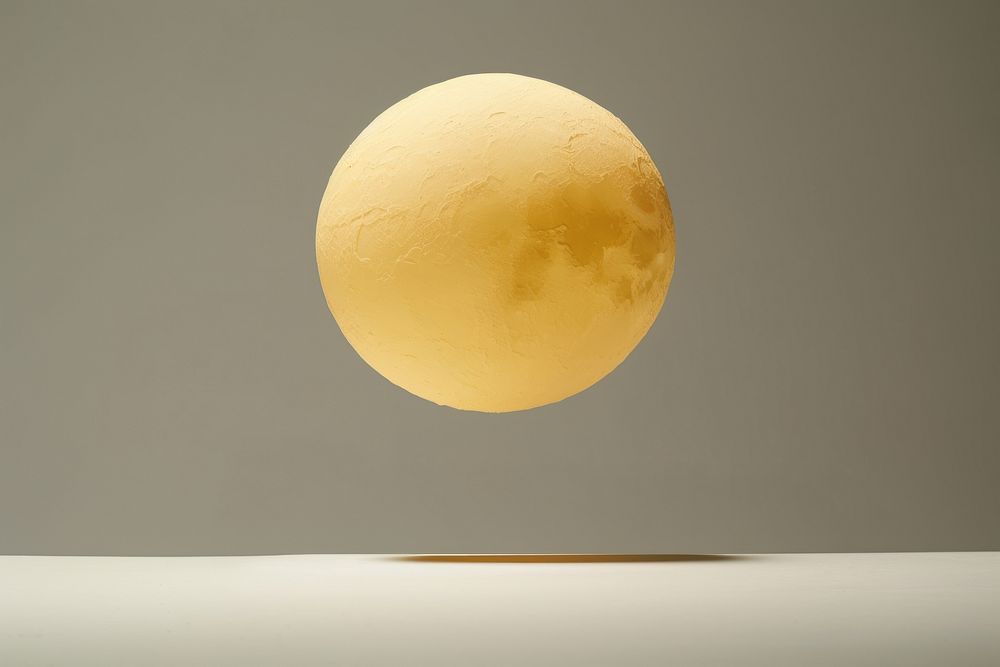 Full moon sphere simplicity cantaloupe. AI generated Image by rawpixel.
