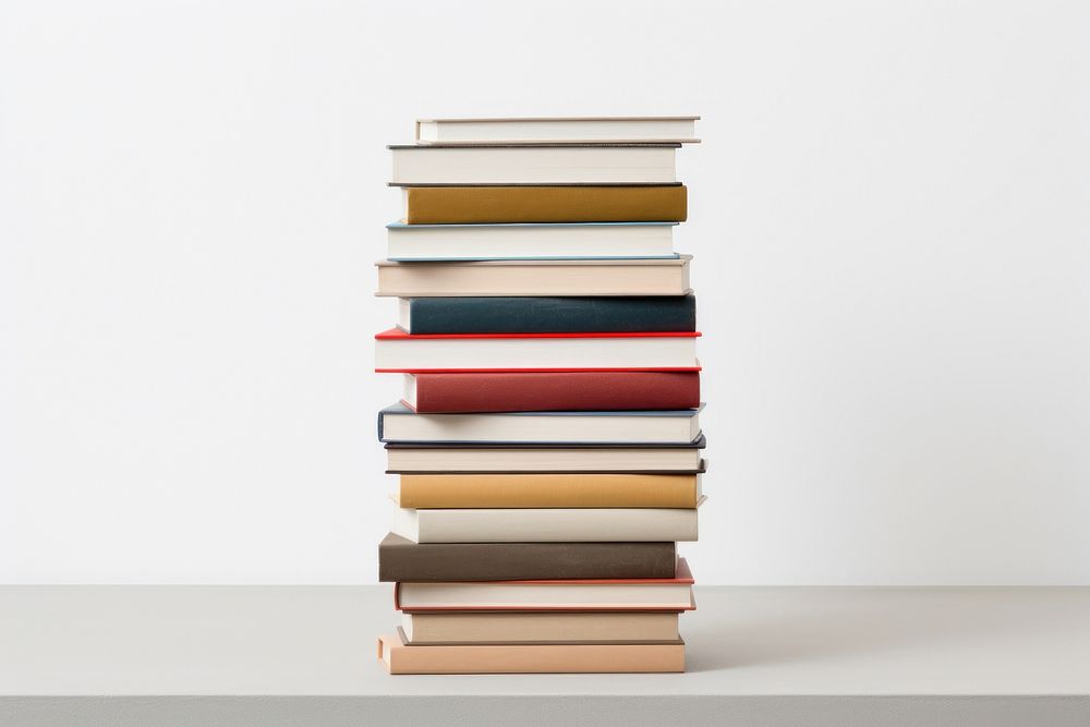 Stack books publication arrangement simplicity. AI generated Image by rawpixel.
