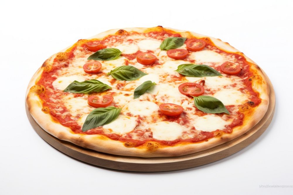 Pizza Margherita pizza food mozzarella. AI generated Image by rawpixel.