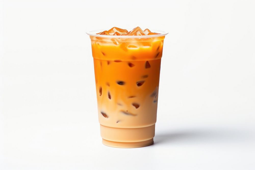 Thai tea drink juice refreshment. AI generated Image by rawpixel.