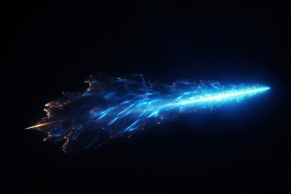 Blue light effect fireworks illuminated futuristic. AI generated Image by rawpixel.