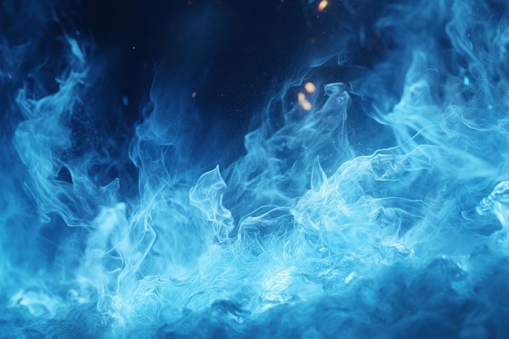 Blue flame effect background