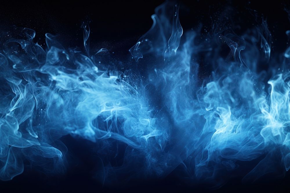 Blue flame effect background