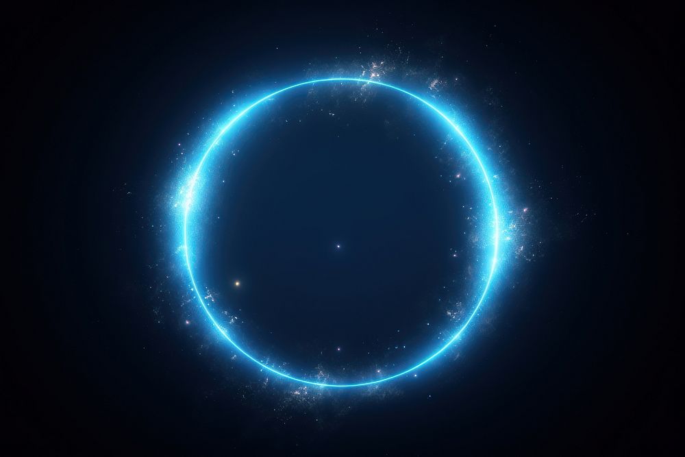Blue ring light effect background