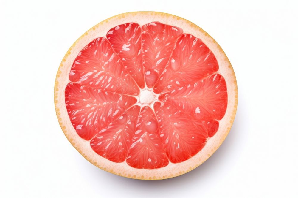 Grapefruit circle slice plant. AI generated Image by rawpixel.