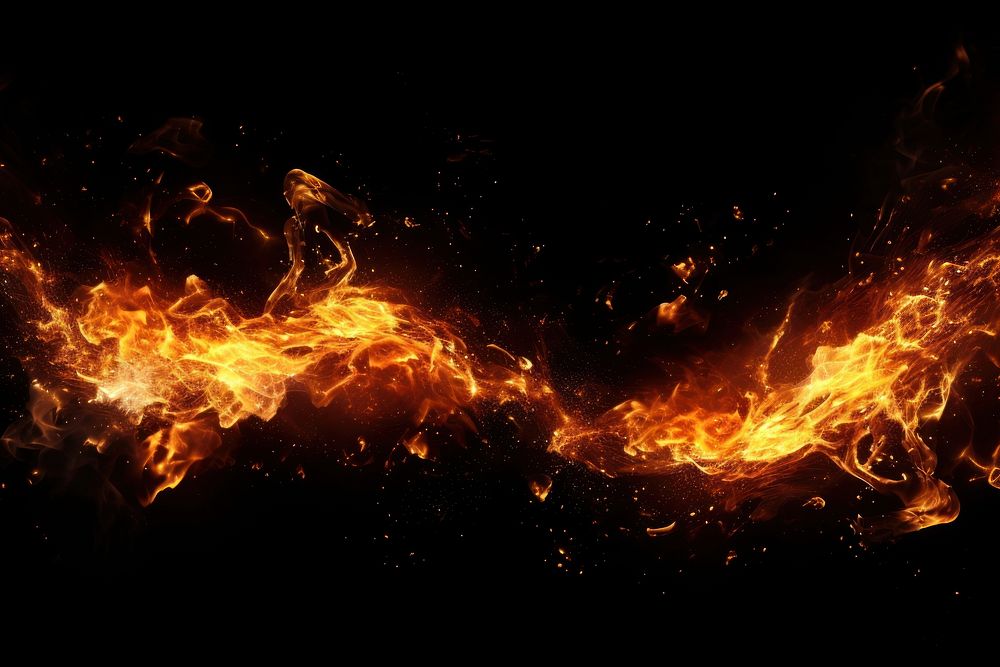 Fire spark scatter bonfire illuminated backgrounds. AI generated Image by rawpixel.