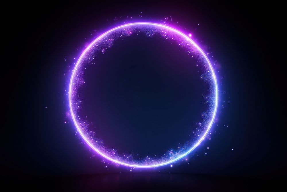 Gradient light astronomy circle shape. AI generated Image by rawpixel.