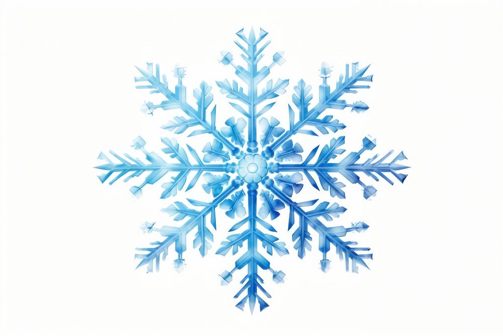 Winter snowflake white white background. AI generated Image by rawpixel.
