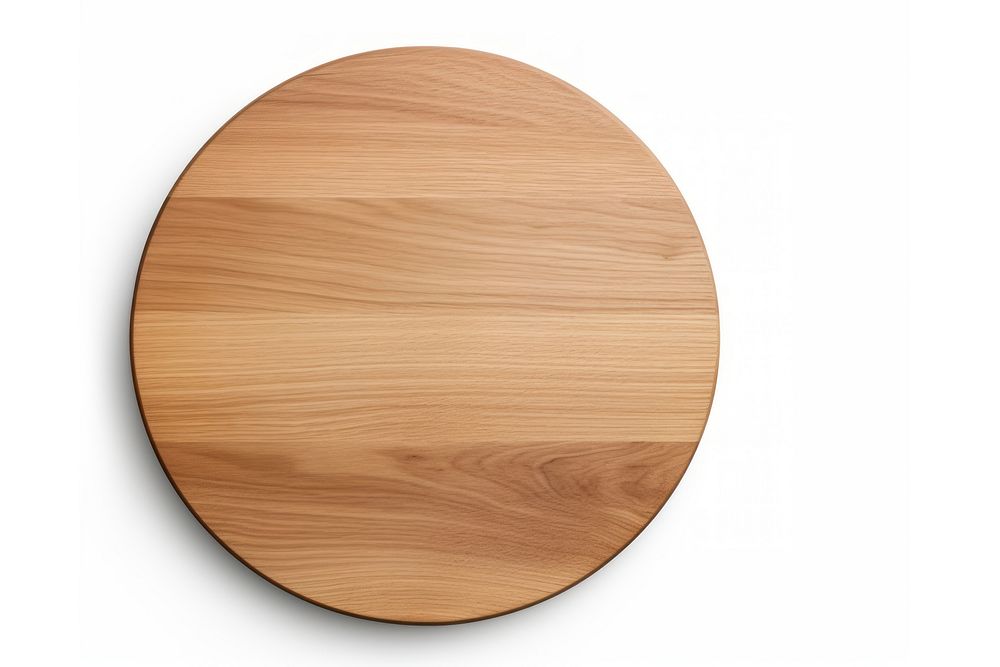 Chopboard circle table wood. AI generated Image by rawpixel.