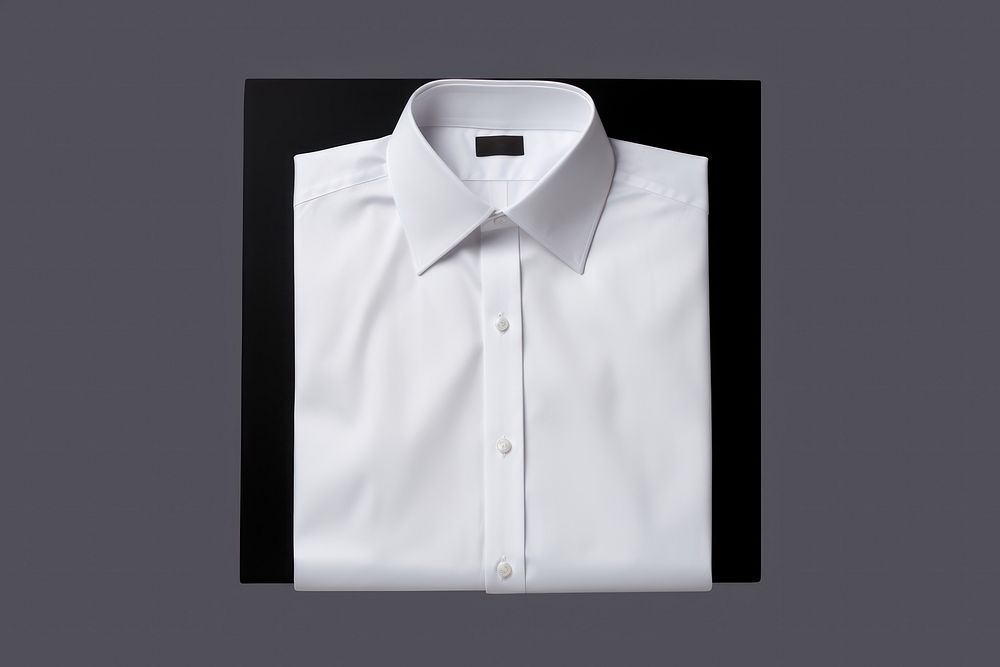 Shirt folded white menswear clothing. AI generated Image by rawpixel.