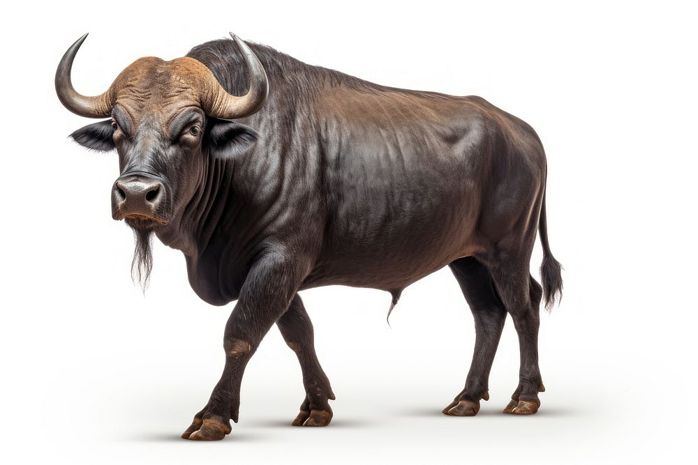 African Buffalo buffalo livestock wildlife. AI generated Image by rawpixel.