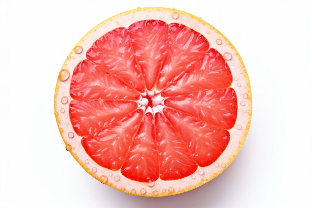 Grapefruit circle slice plant. AI generated Image by rawpixel.
