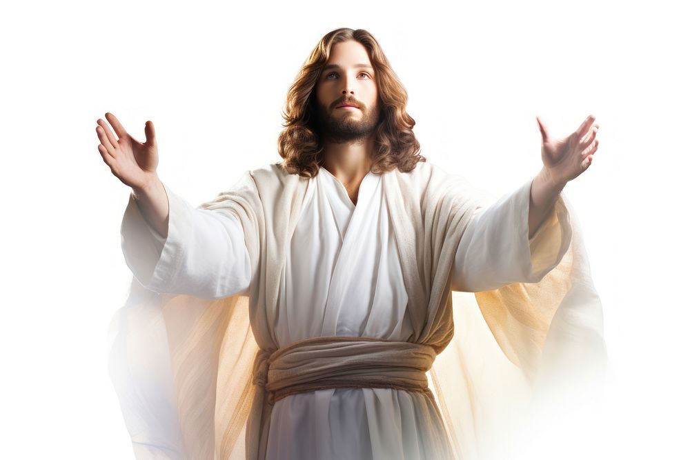 Jesus portrait adult photo. AI generated Image by rawpixel.