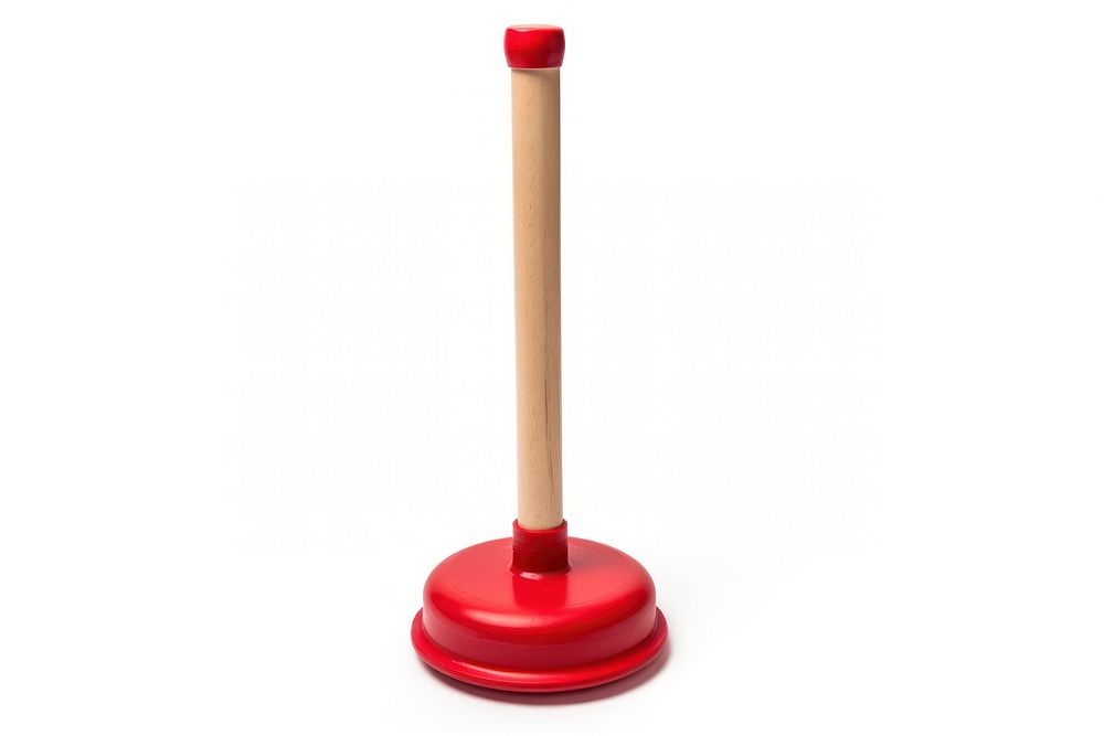 Plunger white background cleanliness microphone. AI generated Image by rawpixel.