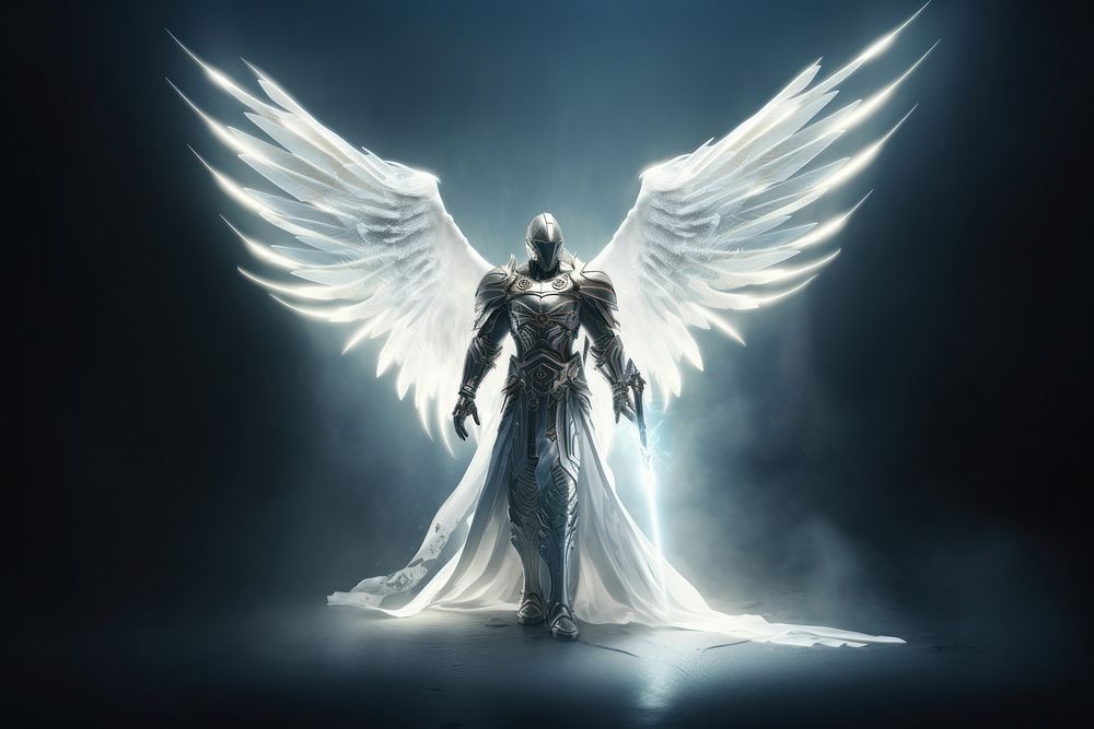 Angel white wing representation. AI generated Image by rawpixel.