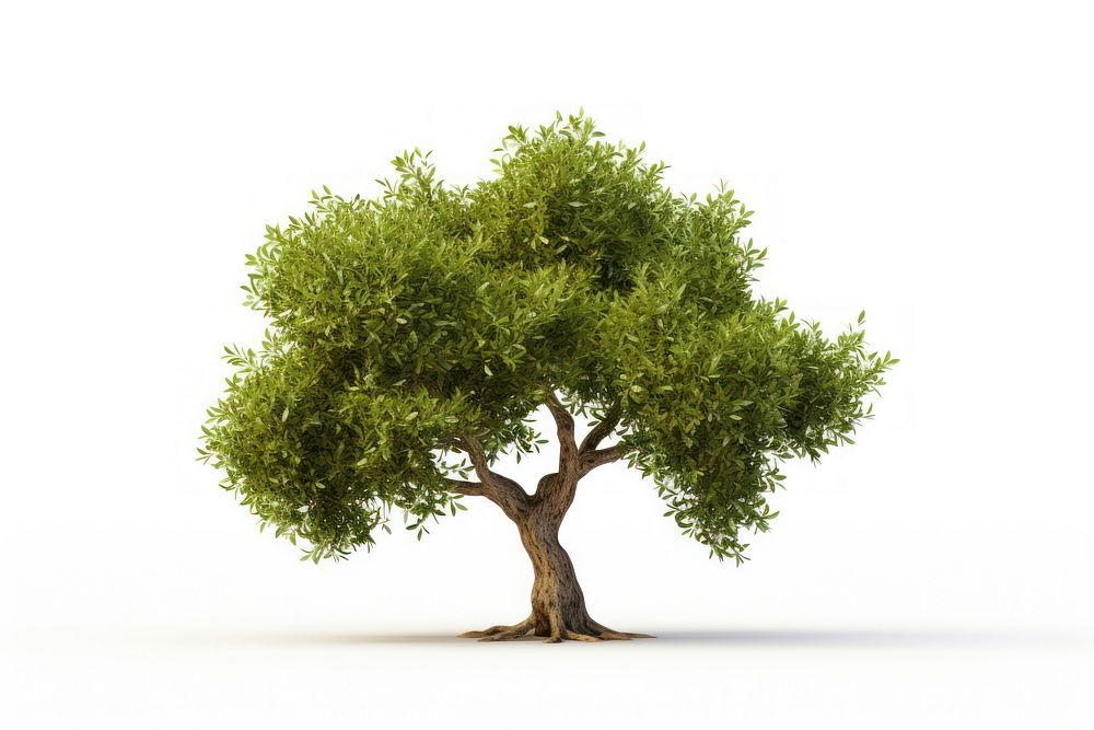 Olive tree bonsai plant white background. AI generated Image by rawpixel.