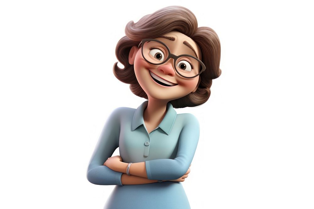 Mother cartoon portrait adult. AI generated Image by rawpixel.