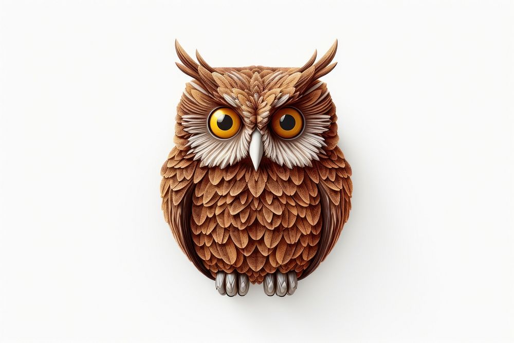 Owl animal bird art. AI generated Image by rawpixel.