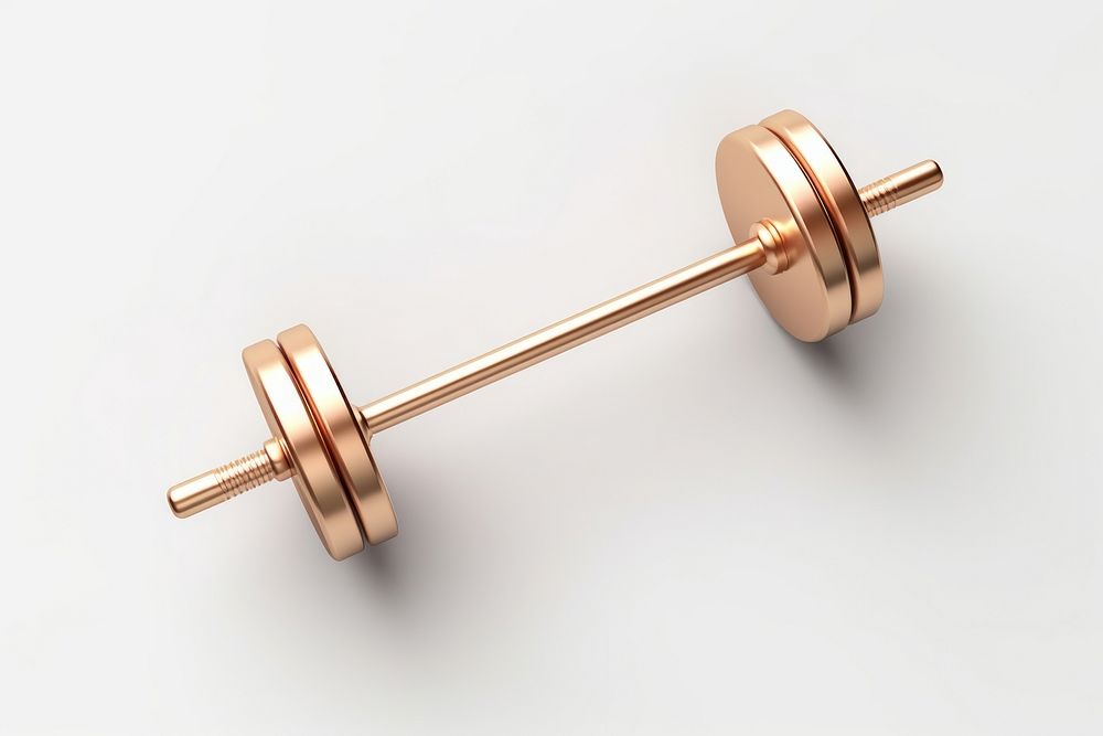 Barbell white background equipment dumbbell. AI generated Image by rawpixel.