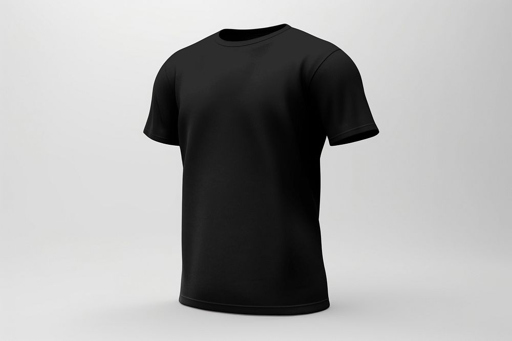 Black t-shirt with design space