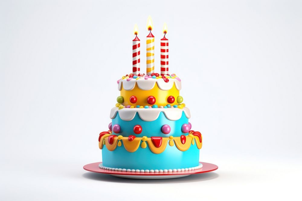 Birthday cake birthday dessert food. AI generated Image by rawpixel.