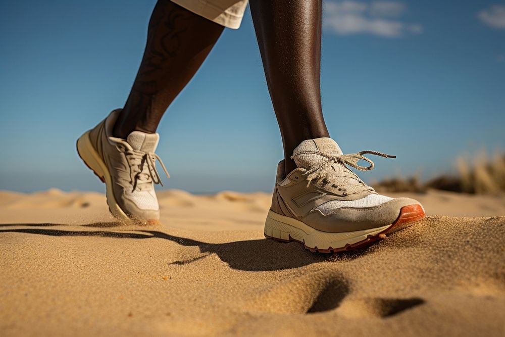 Shoe footwear outdoors beach. AI generated Image by rawpixel.