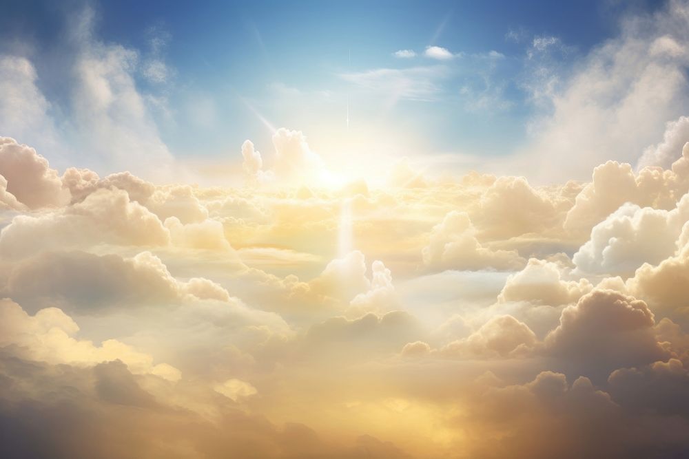 Heaven cloud backgrounds sunlight. AI generated Image by rawpixel.