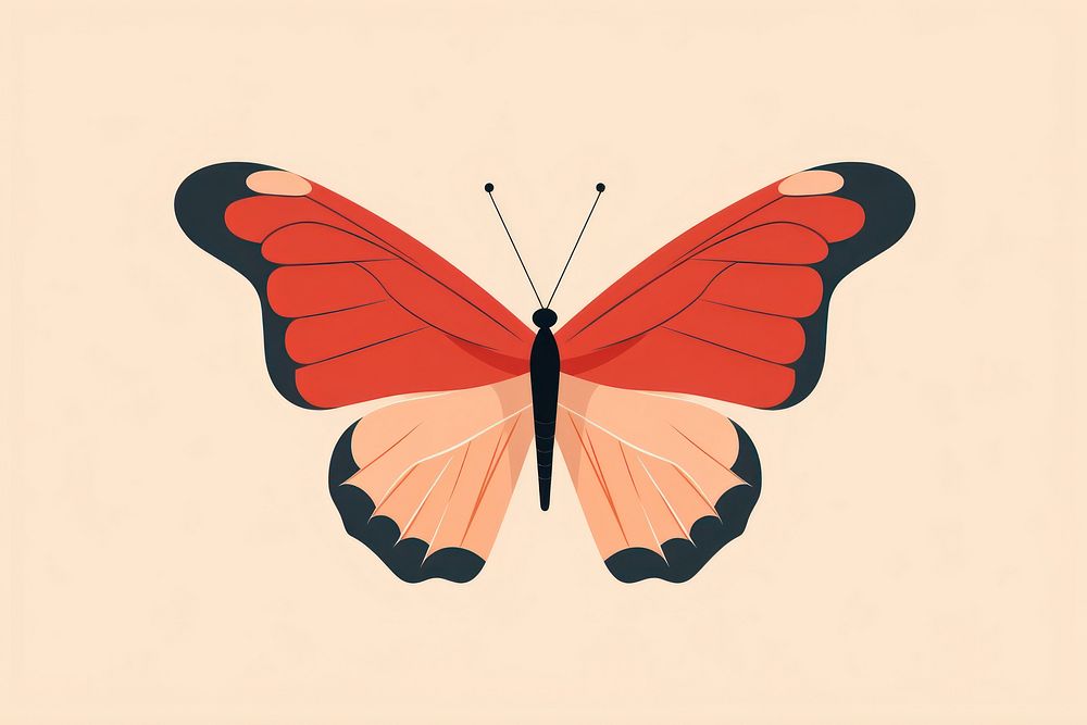 Butterfly animal insect invertebrate. AI generated Image by rawpixel.