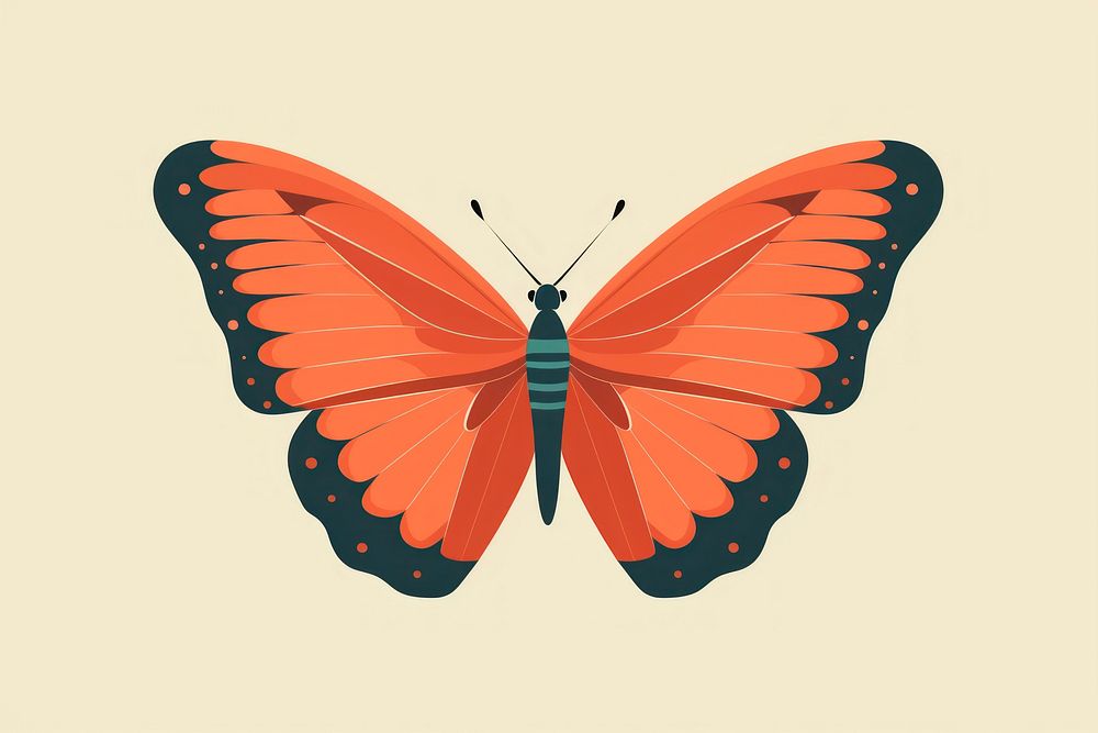 Butterfly animal insect wing. AI generated Image by rawpixel.