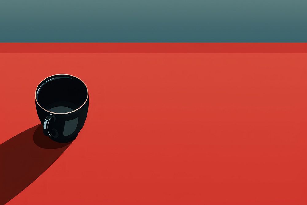 Black table coffee drink cup. AI generated Image by rawpixel.