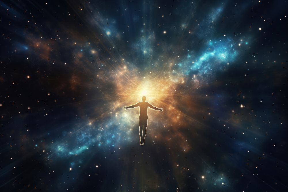 Spiritual astronomy universe outdoors. AI generated Image by rawpixel.