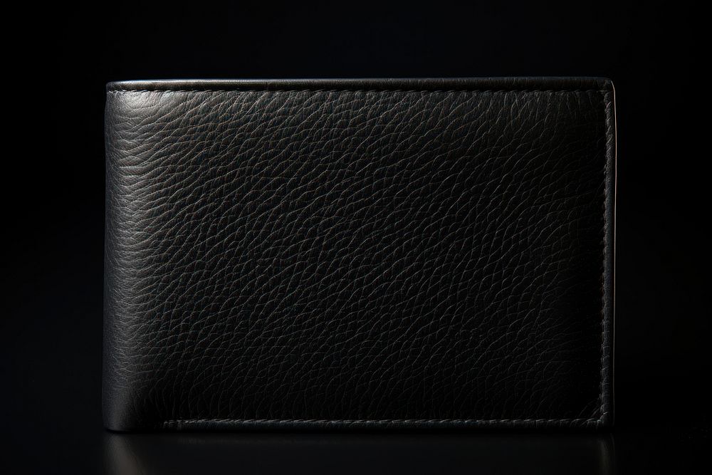 Black leather wallet black accessories multimedia. AI generated Image by rawpixel.