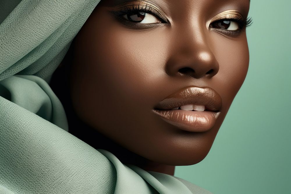 African american woman skin photography portrait. AI generated Image by rawpixel.