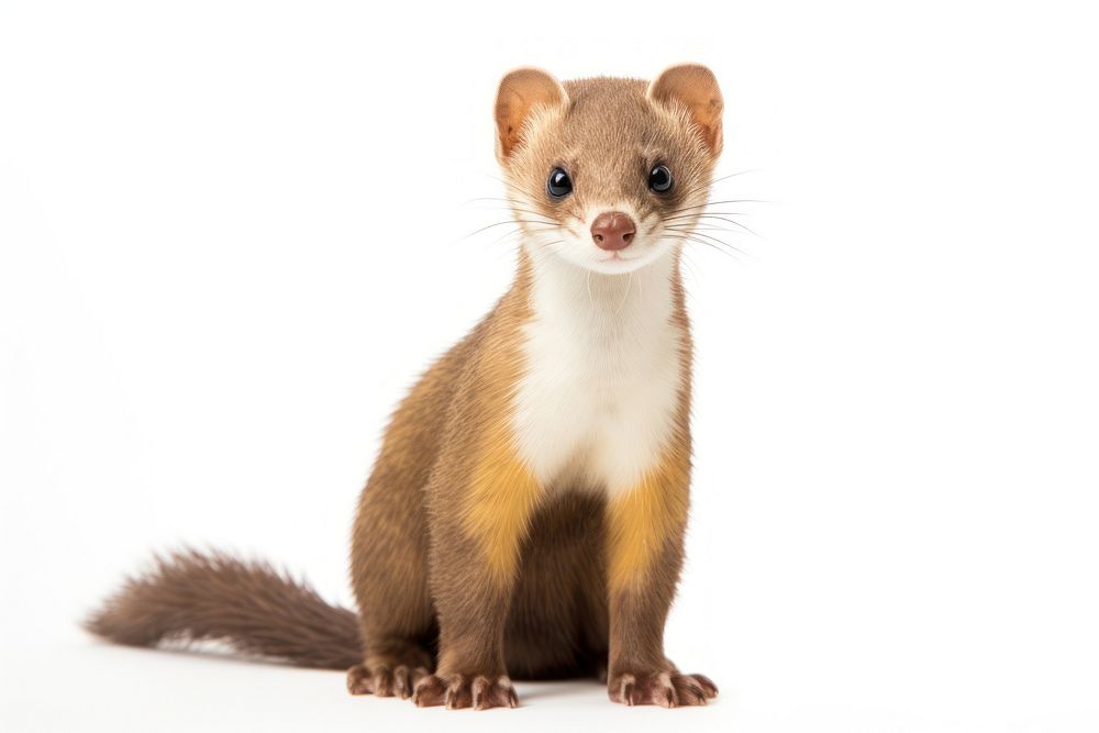Weasel wildlife animal mammal. AI generated Image by rawpixel.