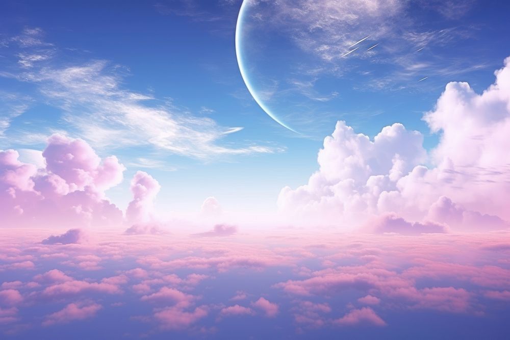 Celestial Heaven backgrounds landscape astronomy. | Premium Photo ...