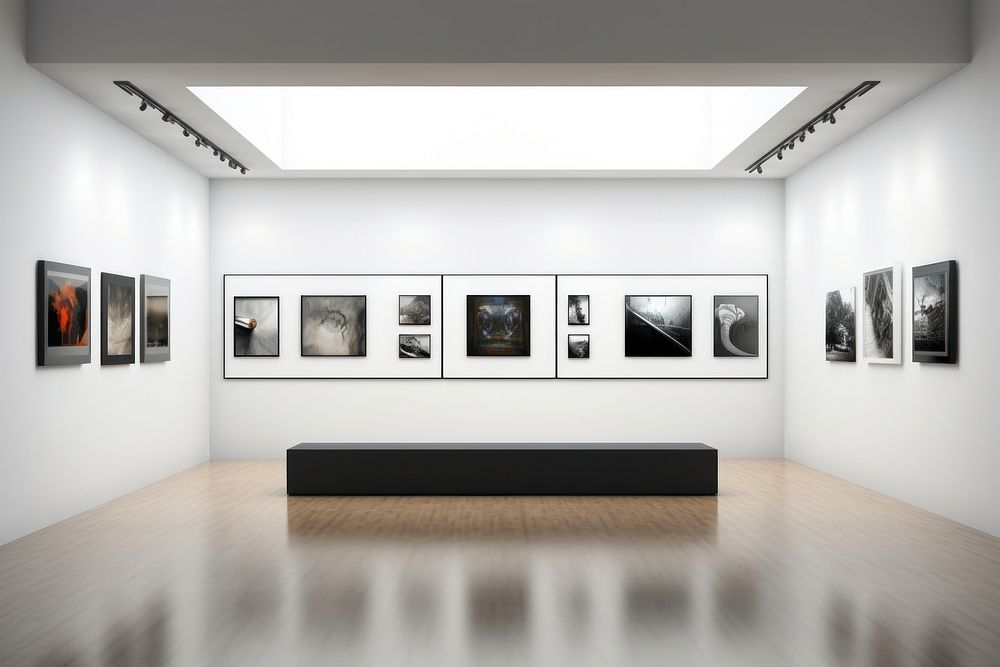 Art gallery art painting architecture. AI generated Image by rawpixel.