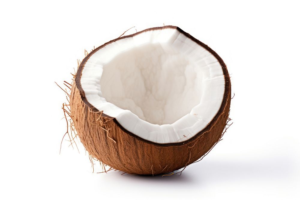 Coconut white plant white background. AI generated Image by rawpixel.