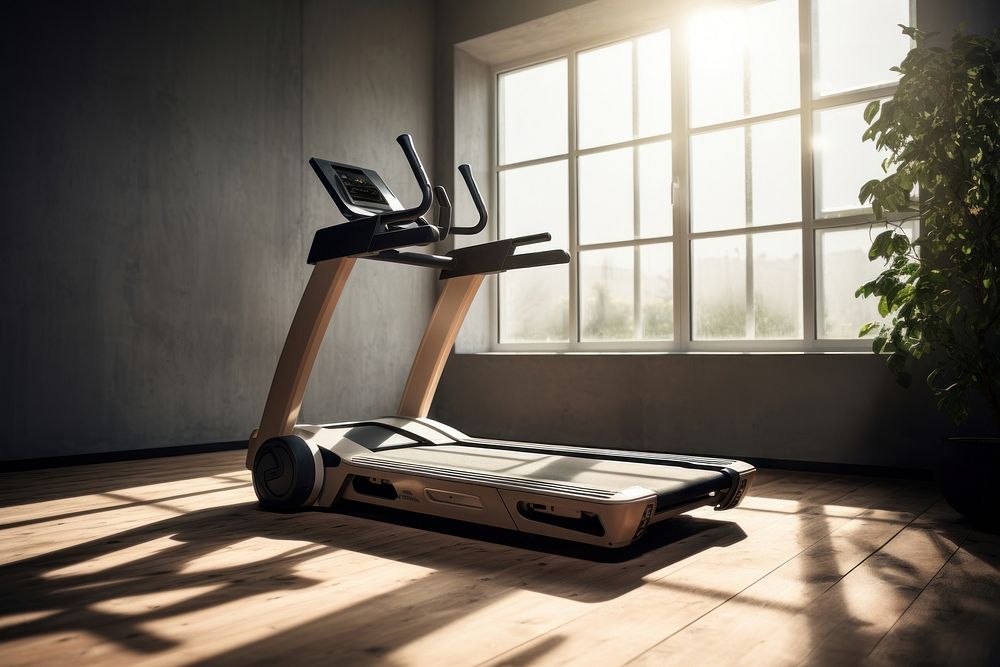 Fitness treadmill equipment fitness. AI generated Image by rawpixel.