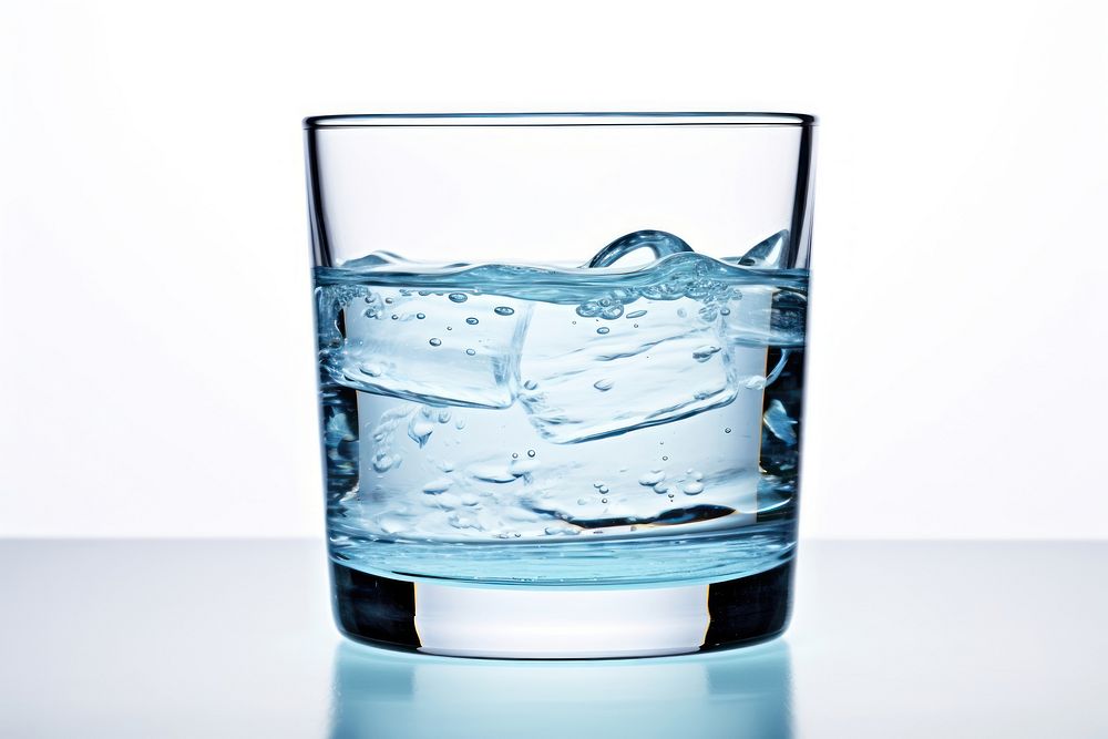 Water drink glass white background. AI generated Image by rawpixel.