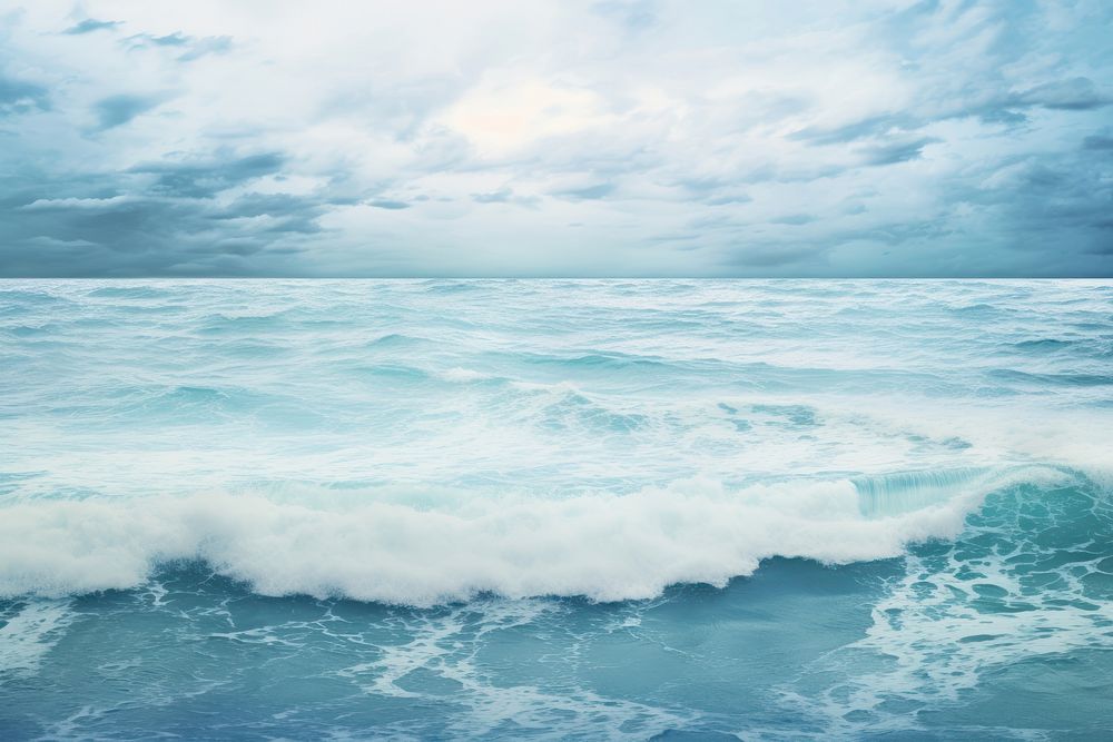 Sea outdoors horizon nature. AI generated Image by rawpixel.