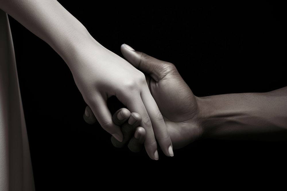 Women hand holding man hand finger adult black. AI generated Image by rawpixel.