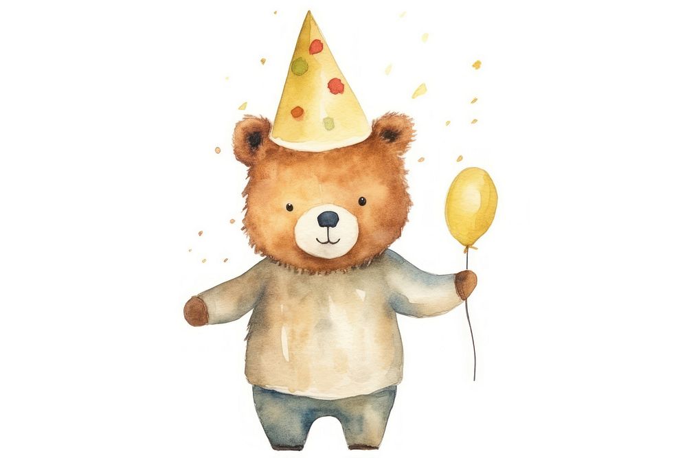 Bear party toy hat. AI generated Image by rawpixel.