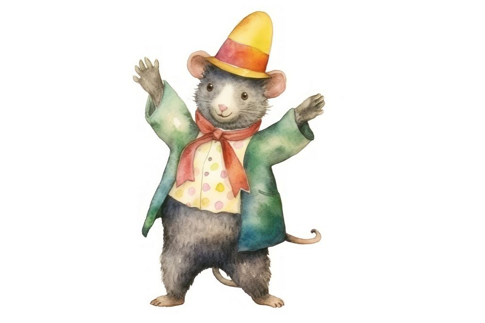 Rat dancing animal mammal rodent. AI generated Image by rawpixel.